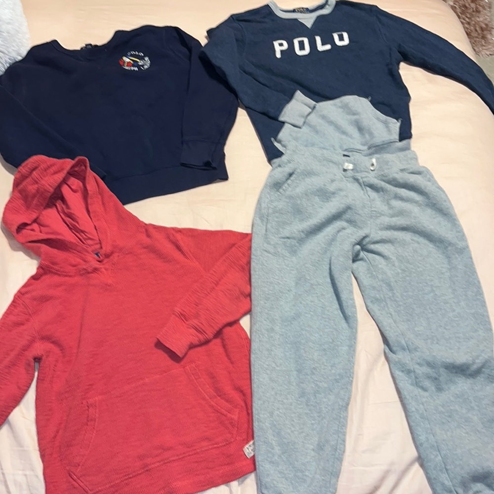 Polo Ralph Lauren Boys Size M (10-12) sweatshirt and sweatpants bundle